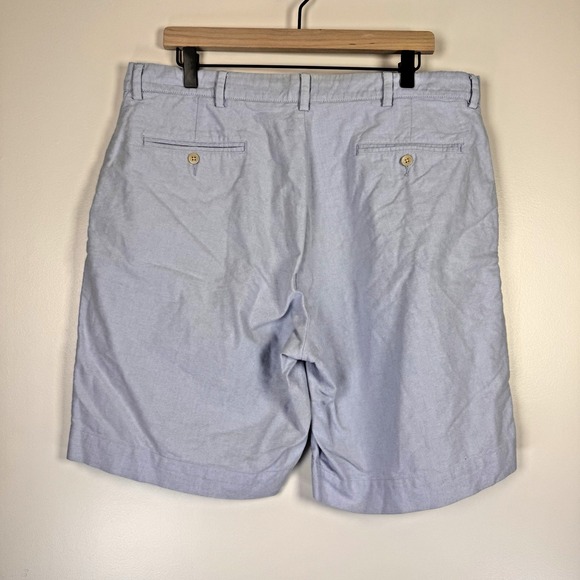 Polo Ralph Lauren Men's‎ 36 Blue Birds Eye Chino Flat Front Shorts 9.5'' Inseam - Picture 3 of 4